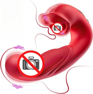 3-in-1 G-Punkt-Vibrator mit 7 Flatter- & 5 Leck- und Saugmodi, Zungenlecken, Saugknopf, Oralverkehr-Masturbator - Product Image 1