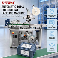 Machine d'étiquetage automatique à écran tactile pour boîtes carrées de thé, contenants de condiments, autocollants de logo de marque