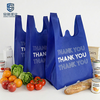 Sacs d'épicerie pliables réutilisables en tissu écologique avec logo personnalisé, sacs non tissés, sacs Tnt