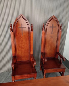 Banc d'église en bois personnalisable CH-B185, chaises d'<span class=keywords><strong>évêque</strong></span>, variété de tailles, couleurs et styles pour les meubles de théâtre - Product Image 3
