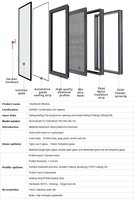 Puertas Plegables de Aluminio con Aislamiento Térmico para Exteriores Comerciales, Diseño Moderno, Plegables, Impermeables, para Hoteles