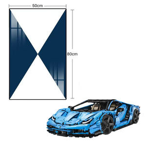 Cadre de présentation pour voiture de sport en blocs de construction - Boîte transparente en acrylique anti-poussière pour modèles de course, montage mural, vitrine de collection - Product Image 1