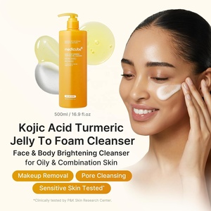 Detergente schiumogeno in gel alla curcuma e acido kojico Medicube |   Gel Illuminante Viso e Corpo per Pelli Grasse |   Rimozione di Trucco e Protezione Solare - Product Image 2