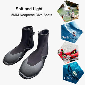 Calcetines de Neopreno Profesionales con Cremallera para Buceo, Antideslizantes, Color Personalizado, Duraderos, Térmicos de 5 mm para Buceo en Aguas Frías y Buceo Costero - Product Image 5
