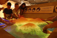 Table de sable cinétique interactive AR 3D avec projecteur de réalité augmentée, équipement publicitaire