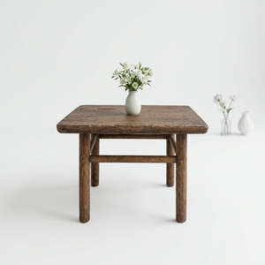Vintage <b>Rustic</b> Wooden <b>Side</b> <b>Table</b> Handcrafted Coffee End <b>Table</b> Farmhouse Furniture Living Room Bedroom Dining Home Hotel Interior - Product Image 1