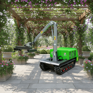Adjustable Height Hedge Cutter Electric Crawler Type Cantilever Boom Pruner for Garden Maintenance DC72V <b>8</b> 10H Runtime CE - Product Image 2