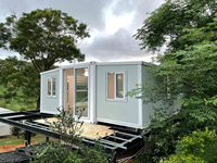 Maisons conteneurs d'hôtel, mini-maisons mobiles, maisons préfabriquées pliables à 3 ou 4 chambres, maisons conteneurs extensibles de luxe de 20 pieds et 40 pieds