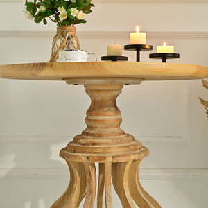 INNOVA Home Farmhouse Natural Style Solid Wood Extendable Panel European Modern Design Coffee Desk <b>Living</b> <b>Room</b> Side Coffee <b>Table</b> - Product Image 5