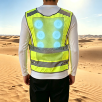 Gilet rafraîchissant d'été avec ventilateur, gilet de refroidissement extérieur TEC thermoélectrique, gilet réfléchissant respirant avec fonction imperméable
