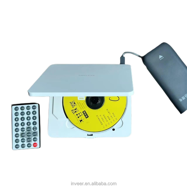Inveer New USB C Power Supply Mini CD DVD Player with Speaker and Multi-Media Function Model M3S