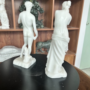 Statue en marbre naturel de style européen Statue de déesse <span class=keywords><strong>nue</strong></span> de Vénus et David pour la décoration intérieure - Product Image 5