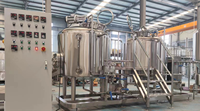 Projet clé en main de brasserie 10HL, équipement de brassage automatique de bière avec cuve sous pression pour les industries agricoles de 2000L à 10000L