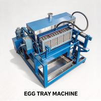 Machine de fabrication de barquettes à œufs en bagasse et sciure de bois, matière première recyclable, protection de l'environnement