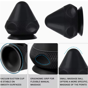 Bola Pijat Silikon Multifungsi dengan Suction Cup - Terapi Titik Pijat Jaringan Dalam untuk Menghilangkan Nyeri Otot & Sendi - Product Image 3