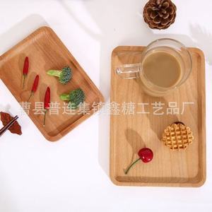 Xintang Rectangular Beechwood <b>Tray</b> 30x20 Cm Unfinished Elegant Serving <b>Tray</b> For <b>Tea</b> Snacks Fruit Hotel Use - Product Image 3