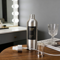 Flacon pulvérisateur cosmétique en aluminium 100ml 200ml 500ml, brume fine, pompe continue, OEM ODM, couleur et logo personnalisés pour parfum