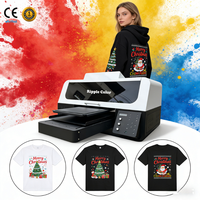 Imprimante DTG A2 couleur ondulée avec tête d'impression XP600 Machine d'impression numérique textile et t-shirt Imprimante DTG et DTF certifiée
