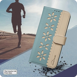 Étui Portefeuille à Rabat en Cuir PU et TPU à Motif Floral avec Porte-Cartes, Housse de Protection en Cuir pour Tecno Pop 10 Smart 10 - Product Image 6