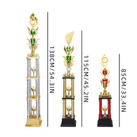 Trophée de baseball et de cricket transfrontalier personnalisé avec impression UV pour la formation, les clubs, les compétitions d'enfants, en plastique créatif