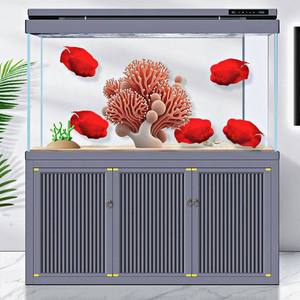 ตู้ปลาทรงสี่เหลี่ยมขนาดใหญ่ สไตล์บ้านพักอาศัย แบบอินดัสเทรียล ตู้ปลาแก้ว สำหรับ<span class=keywords><strong>ปลา</strong></span><span class=keywords><strong>มังกร</strong></span>อียิปต์ พร้อมระบบกรองใต้ตู้แบบ Ultra White - Product Image 3
