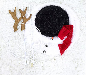 Mall Giáng Sinh Trang Trí Ngoài Trời Sắt Rèn Có Thể Thu Vào <span class=keywords><strong>Led</strong></span> Giáng Sinh Người Tuyết - Product Image 6