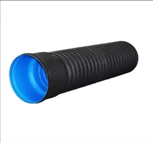 hdpe pipe 200mm price double wall corrugated pipe supplier for drainage system product