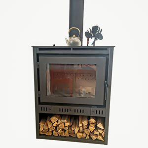 เตาผิงเหล็กแบบตั้งพื้นทันสมัย พกพาสะดวก ปรับแต่งได้ ไร้ควัน ระบบหมุนเวียนอากาศรอง ให้ความอบอุ่นภายในอาคาร ใช้สำหรับตกแต่ง - Product Image 3