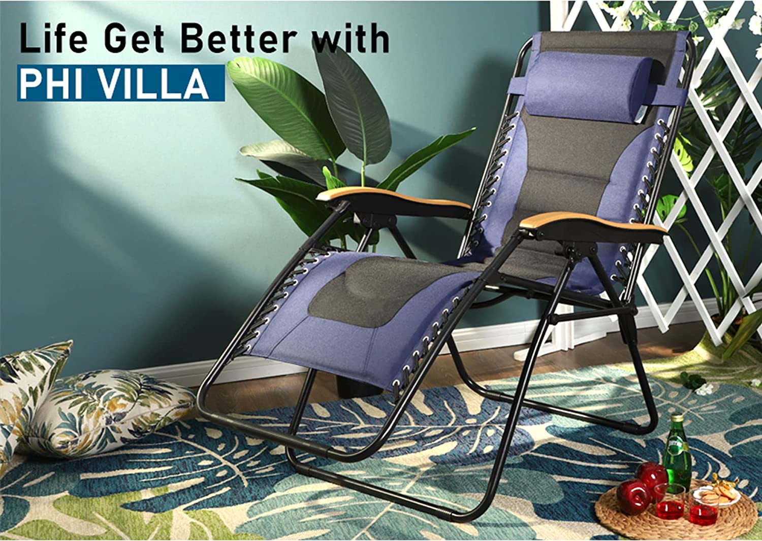 WOQI Hiking Folding Lounge Chair - Portable & Comfortable