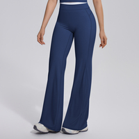 Dames High Waist Flare Yoga Broeken 80% Nylon 20% Spandex Stretch Zachte Workout Fitness Bell Bottom Leggings