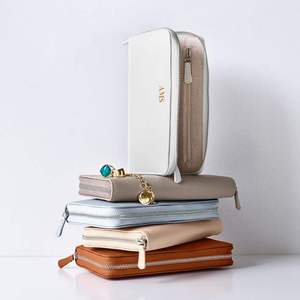 Jewelry Box Travel Leather Jewelry Zip Lock Bag Designer Jewelry Box Zipper Storage Travel