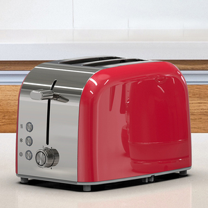 Cafetera Retro Roja, Tostadora de 2 Rebanadas, Teteras Eléctricas con Termómetro, Juego de Tostadora y Tetera 3 en 1 - Product Image 3
