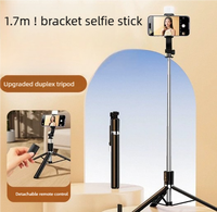 Trépied portable professionnel en alliage extensible tout-en-un pour téléphone portable, prise de vue, selfies de voyage, anti-vibration, mini