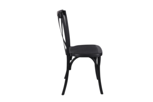 Lightweight Modern Design Crossback Resin <b>Chair</b> in <b>Black</b> Stackable for Indoor/Outdoor Events <b>Dining</b> & Hotels Industrial <b>Chair</b> - Product Image 2