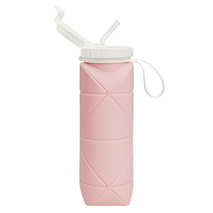Bouteille d'eau pliable en silicone écologique 620 ml avec paille, sans BPA, pour les voyages et le camping en extérieur - Product Image 2