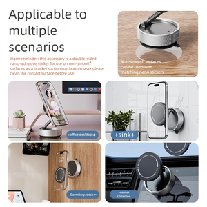 Soporte magnético de vacío universal para coche, soporte de succión plegable giratorio con instalación de múltiples posiciones para todos los teléfonos - Product Image 5