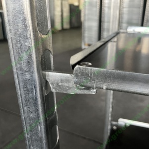 Chariot danois robuste galvanisé à chaud CC conteneur roulant serre chariot de Transport de fleurs chariot support de pépinière de plantes - Product Image 5