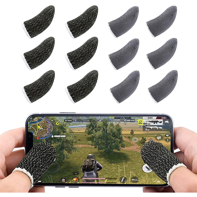 Leizun Mobile Game Anti-Sweat Anti-slip Touch Screen Sensitive Joystick Wireless 2.4GHz Multi-Platform Black Edge Copper Fiber