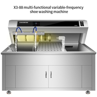 Ensemble professionnel de machines à laver les chaussures en acier inoxydable 304 avec sécheuse, capacité 32 paires, pour le lavage des baskets de sport et des chaussures décontractées