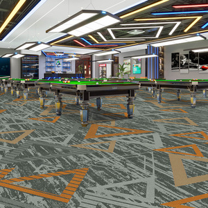 Modern Geometric Pattern Wall-to-Wall <b>Carpet</b> Low Pile Synthetic Anti-Slip Commercial Hotel Use Rectangle Machine Made China - Product Image 1