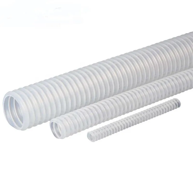 Factory wholesale high temperature corrugated ptfe bellow tube extruded PTFE pipe bellows corrugated convoluted PTFE tube