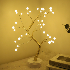 <span class=keywords><strong>Arbre</strong></span> à perles lumineux avec piles, 18 pièces, éclairage tactile, sorcière étoilée - Product Image 4