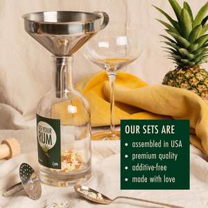 <span class=keywords><strong>Kit</strong></span> d'infusion de rhum artisanal |   Verre Métal |   Produits Botaniques Naturels |   Logo personnalisé |   Cocktails faits <span class=keywords><strong>maison</strong></span> |   Comprend un flacon à épices |   Unisexe - Product Image 2