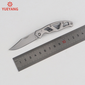 سكين قابل للطي من الفولاذ المقاوم للصدأ من YUEYANG CNC بمقبض مجوف وطلاء تيتانيوم رمادي خفيف الوزن للاستخدام اليومي والصيد والتكتيكي وتصنيع المعدات الأصلية - Product Image 6