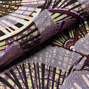 Tout nouveau tissu africain Batik Bikini imprimé Batik dames <span class=keywords><strong>robe</strong></span> <span class=keywords><strong>de</strong></span> soirée tissu à coudre paillettes sable estampage à chaud tissu 6 Yards - Product Image 2