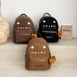 Sacs à dos pour femmes Sacs pour filles Sac Fashion Women Mini Backpack Ladies Small Luxury Print PU Cartoon Zipper Women's Backpack - Product Image 5