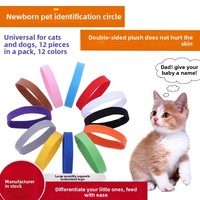 Colliers pour chiots, 15 pièces, colliers souples et réglables pour l'identification des chiots, ceinture d'identification légère pour chiots et chatons