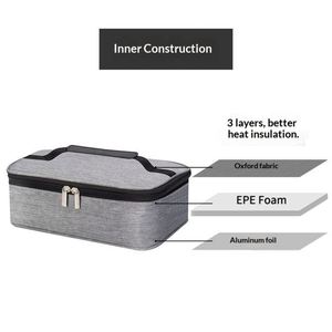 Custom Logo Portable Thermal Lunch Bag School Student Adult Small Thermal Bento Bag Men Women Insulated Lunch Bag - Product Image 3