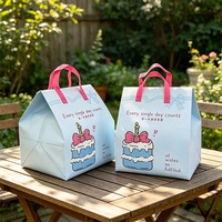 Bolsa Térmica para Almuerzo Infantil con Diseño de Dibujos Animados, Personalizable, Portátil, de Tela No Tejida, para Compras y Actividades al Aire Libre