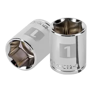 Boîte de 6 douilles de 1 pouce, 6 points, entraînement de 1/2 pouce, TRUPER - Product Image 1